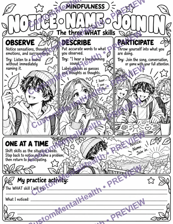 Mindfulness What Skills preview